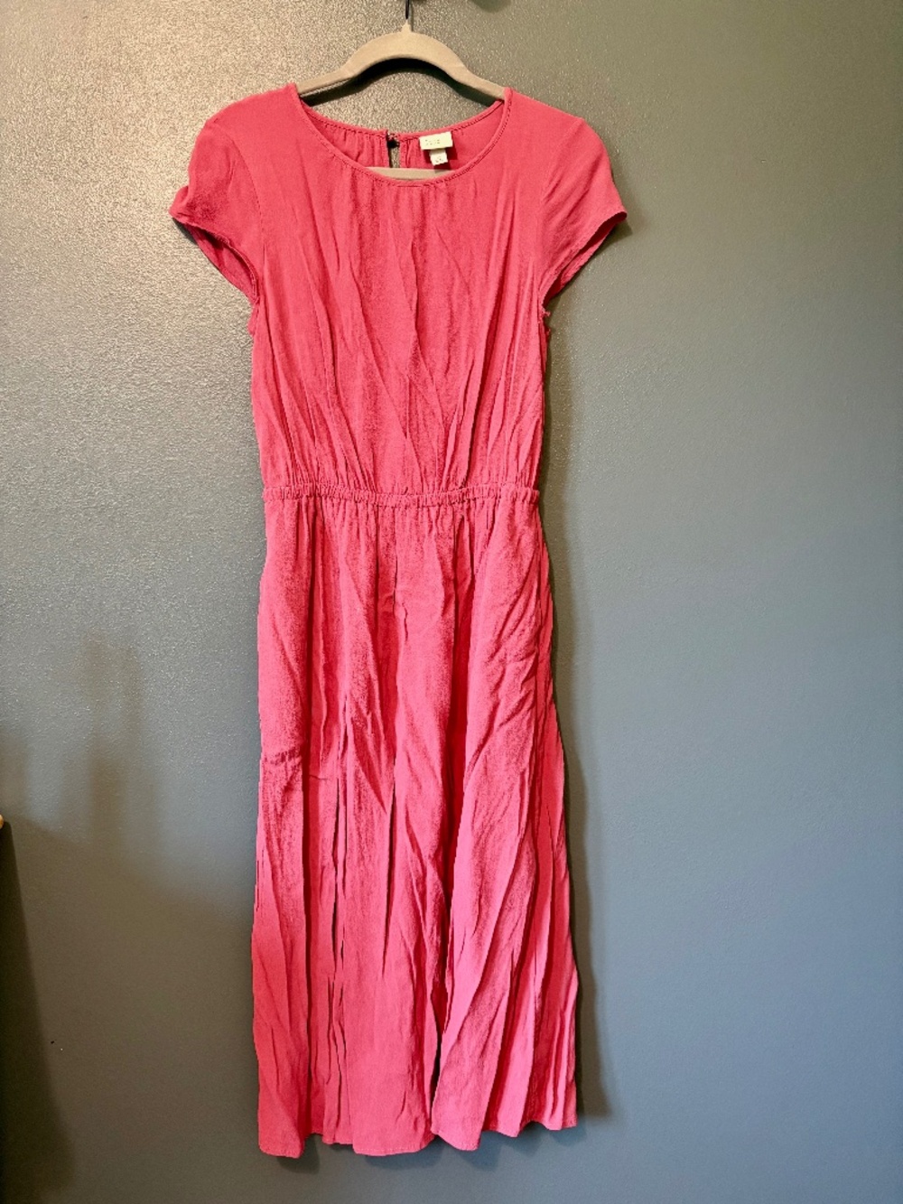 A New Day Pink Crepe Midi Dress